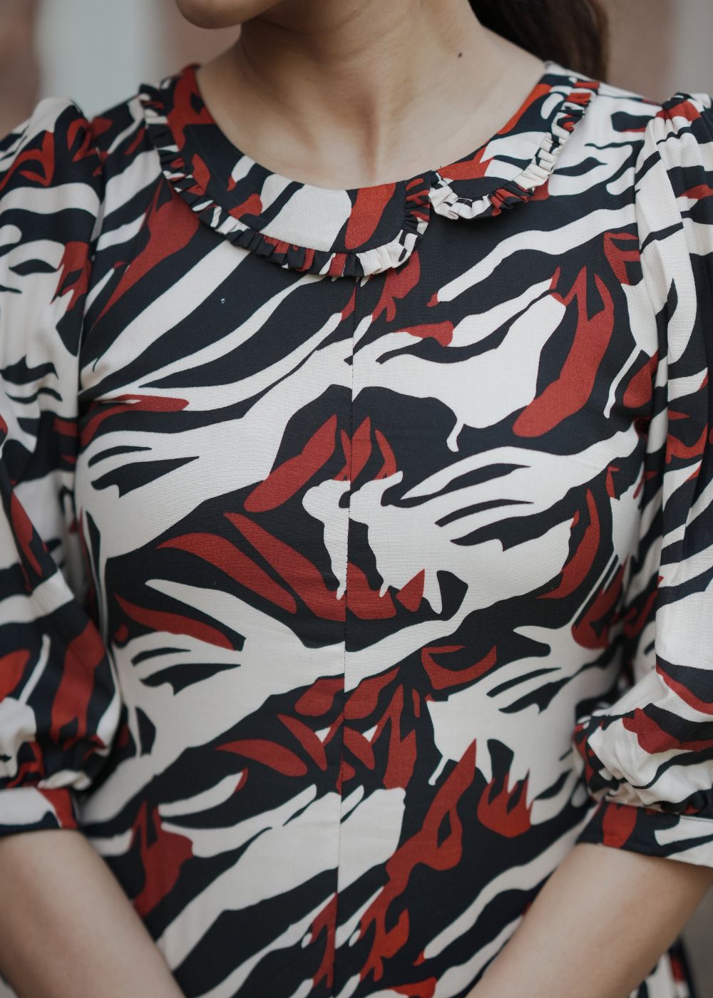 Fiery Stride Co-Ord Set – Bold Hues with Striking Contemporary Detailing