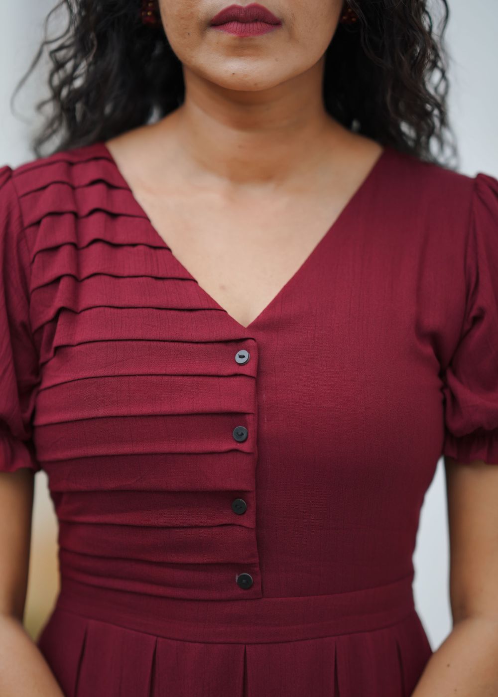 Dark Cherry Glow – Rich Elegance with a Radiant Touch
