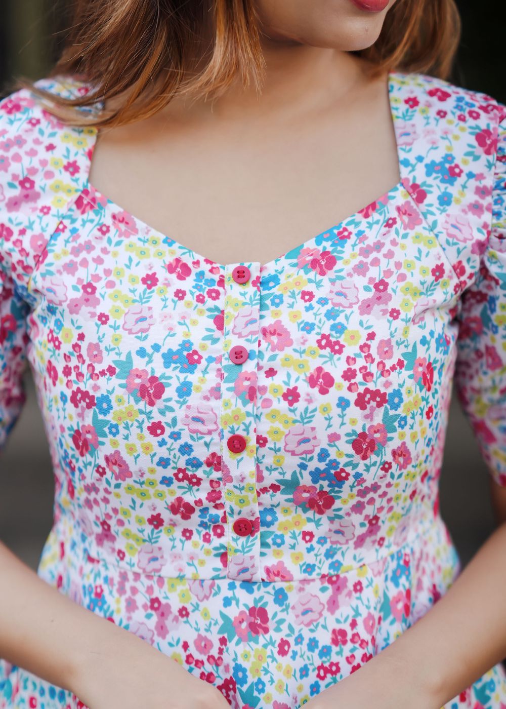 Blossom Song Dress – Graceful Floral Harmony in a Breezy Silhouette