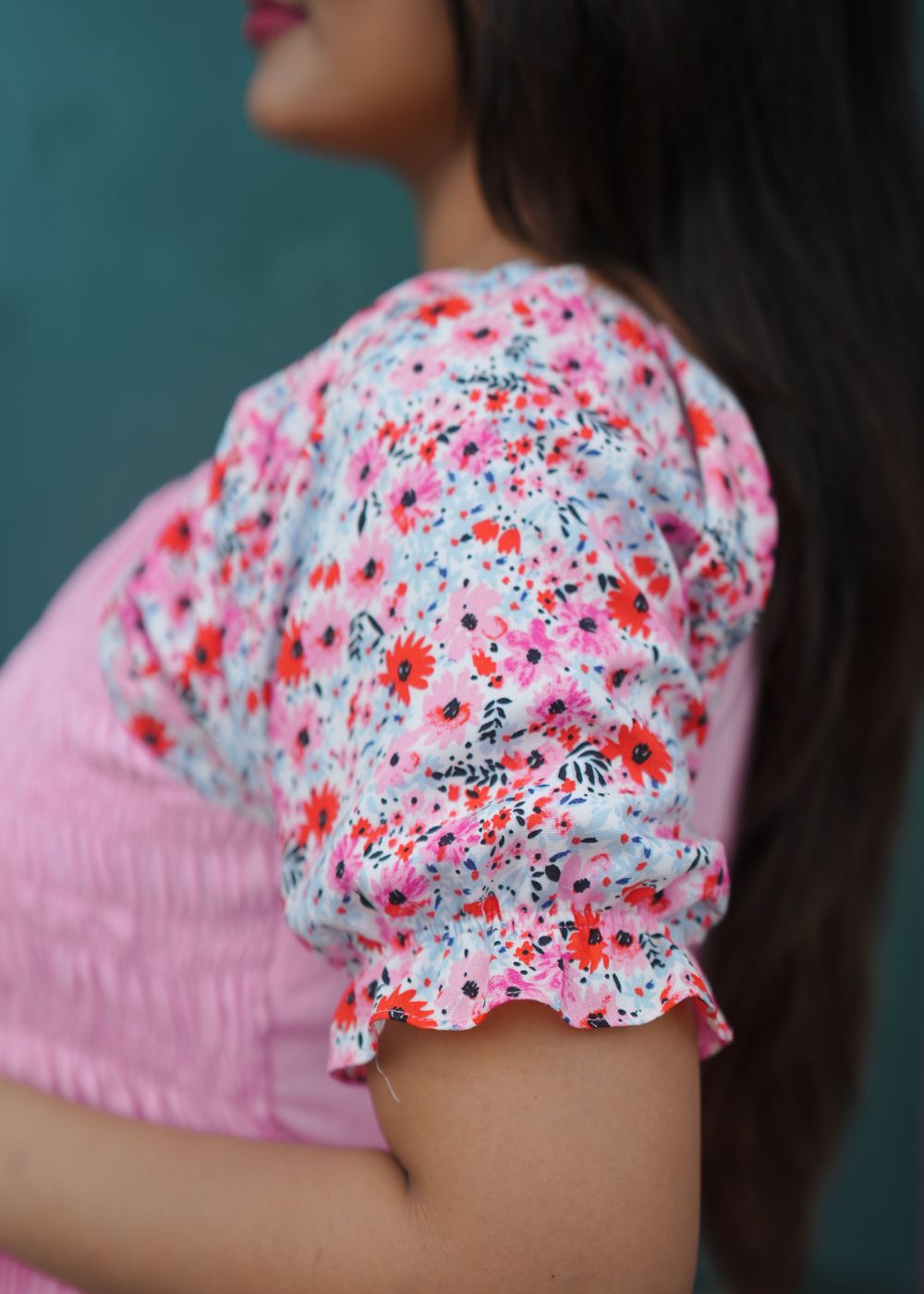 Daisy Pink Flare Dress – Playful Charm in a Flowing Silhouette