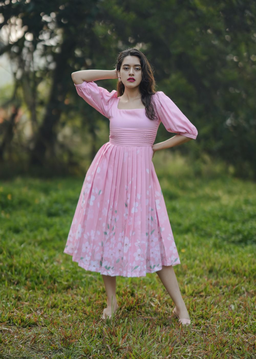 Springtime Linen Glow Co-Ord Set β Fresh Pastel Hues with Radiant Elegance