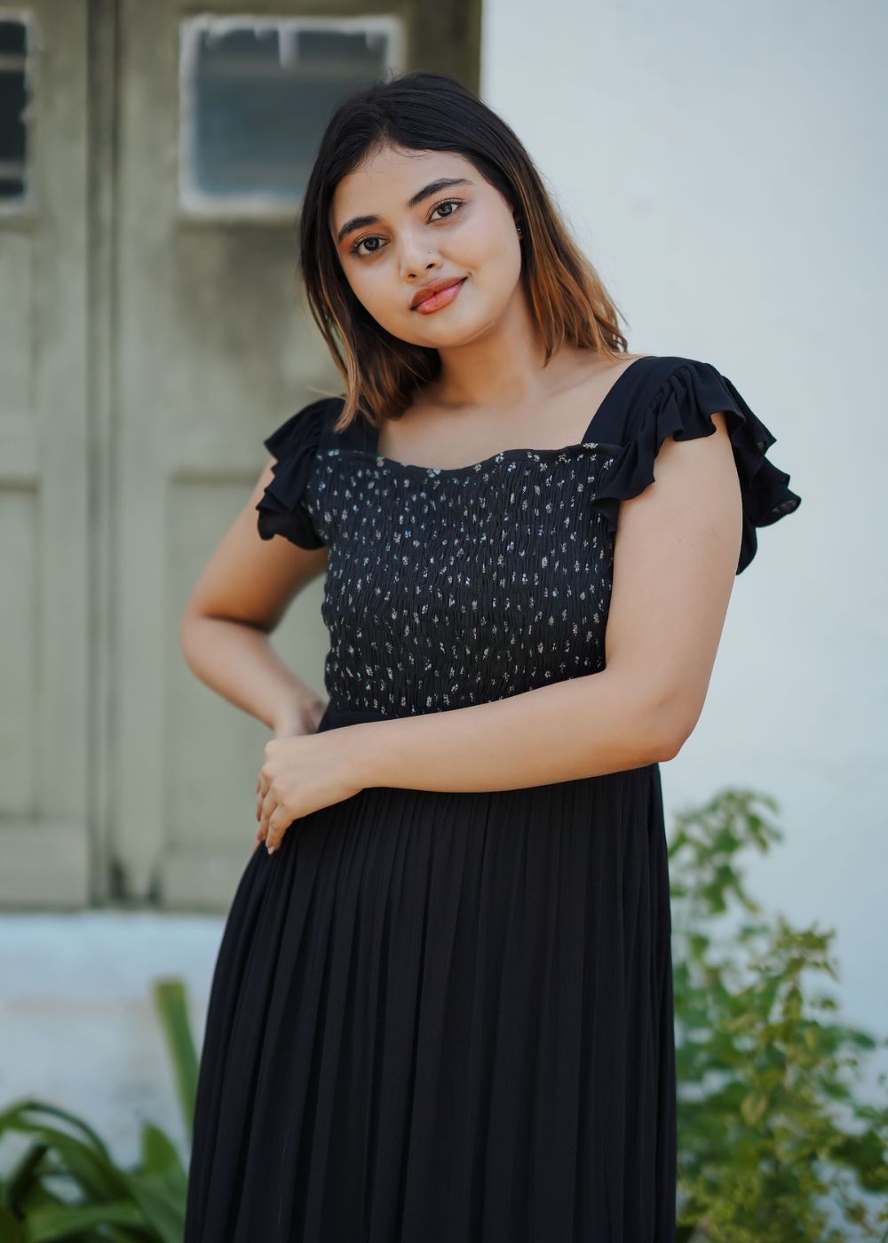 Onyx Bloom Floral Maxi Dress