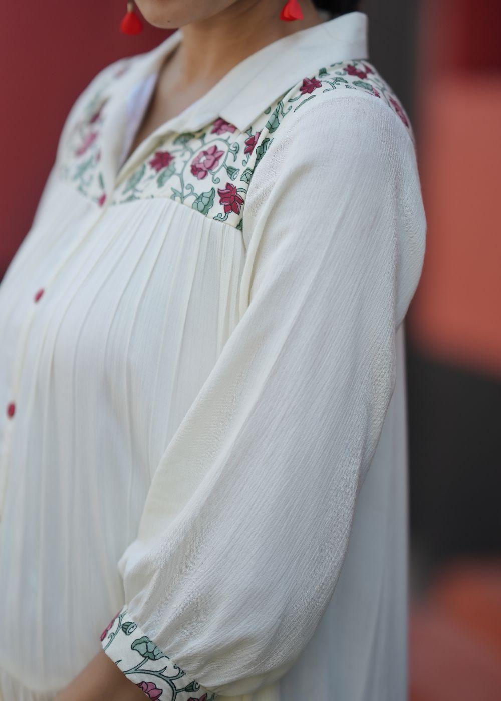 Frosted Petals Co-Ord Set ā Pastel Elegance with Delicate Floral Charm