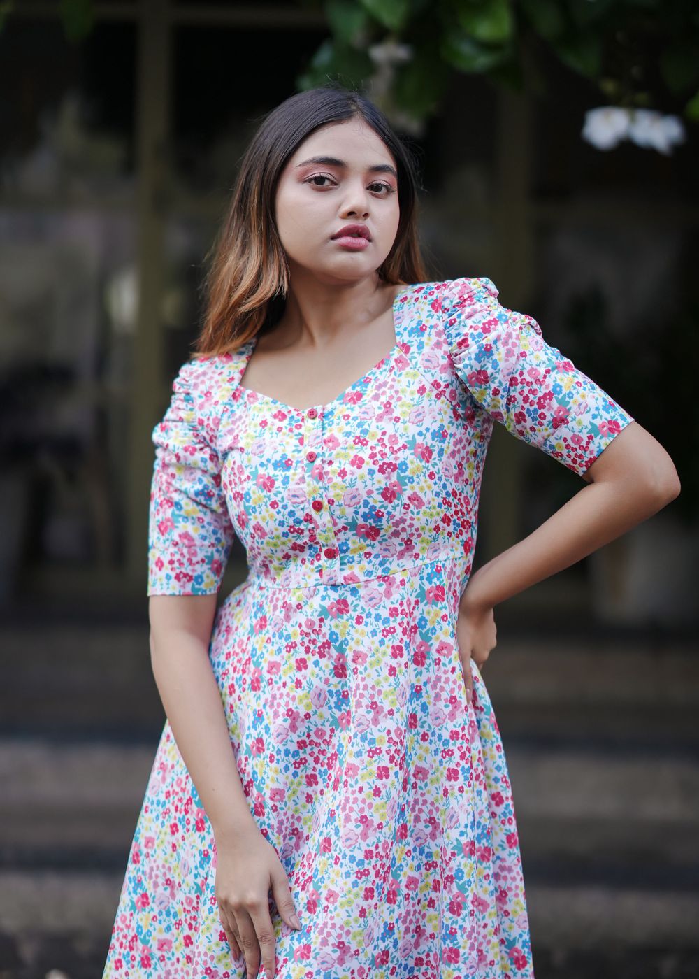 Blossom Song Dress – Graceful Floral Harmony in a Breezy Silhouette