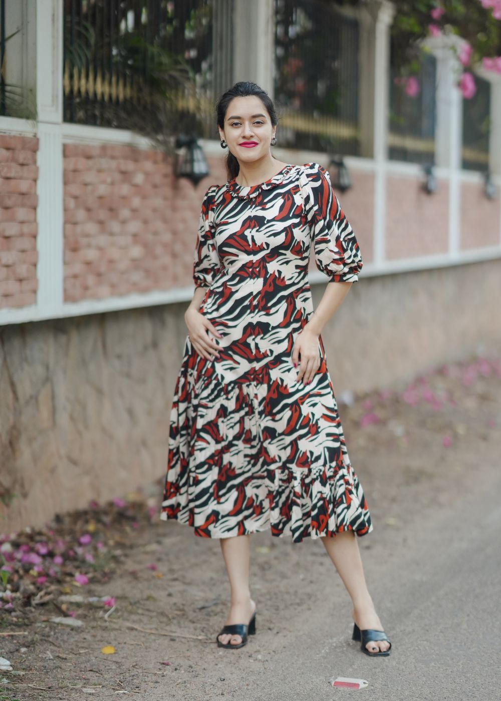 Fiery Stride Co-Ord Set – Bold Hues with Striking Contemporary Detailing