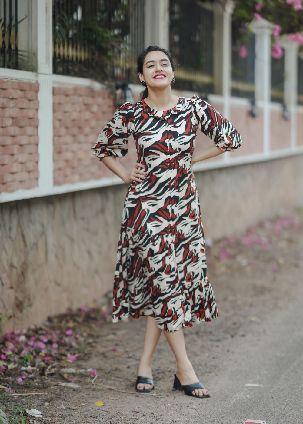 Fiery Stride Co-Ord Set – Bold Hues with Striking Contemporary Detailing