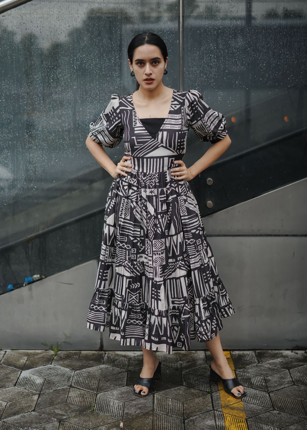Black Mystic Grid β Contemporary Elegance with a Bold Edge