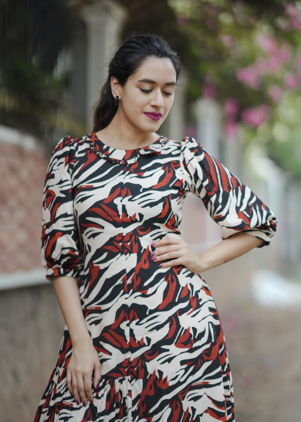 Fiery Stride Co-Ord Set – Bold Hues with Striking Contemporary Detailing