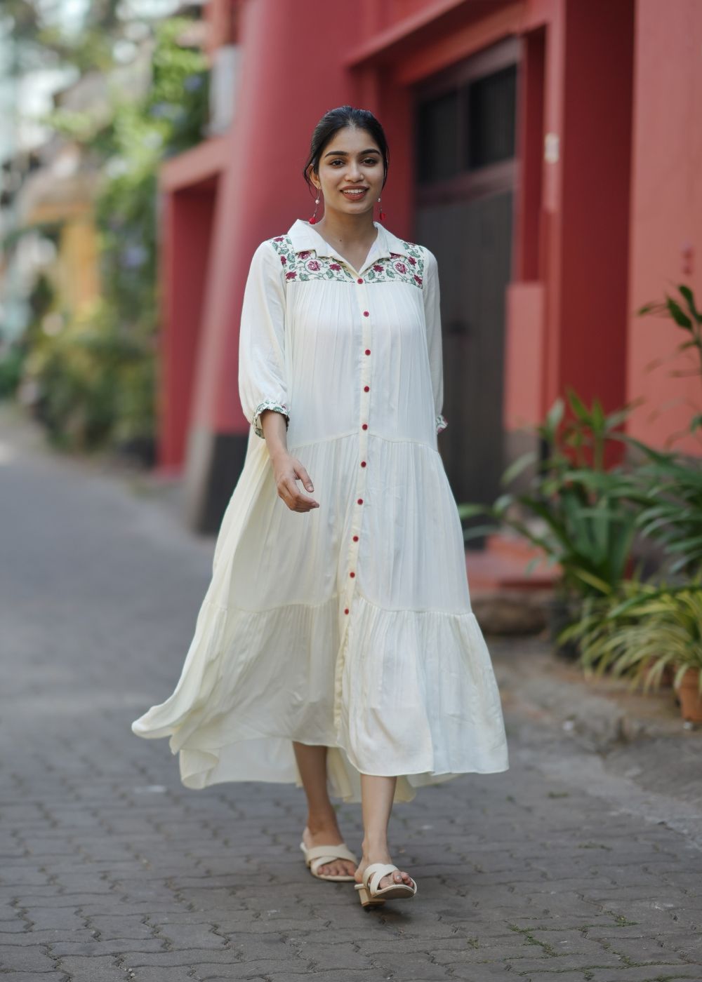 Frosted Petals Co-Ord Set ā Pastel Elegance with Delicate Floral Charm