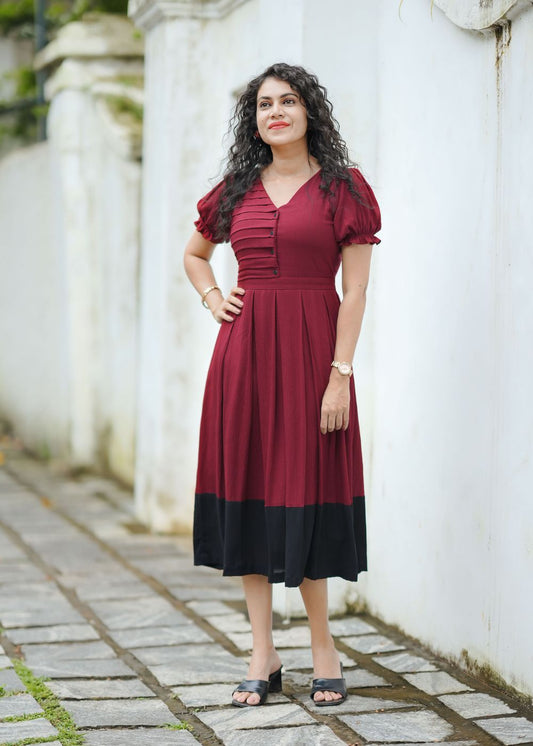 Dark Cherry Glow – Rich Elegance with a Radiant Touch